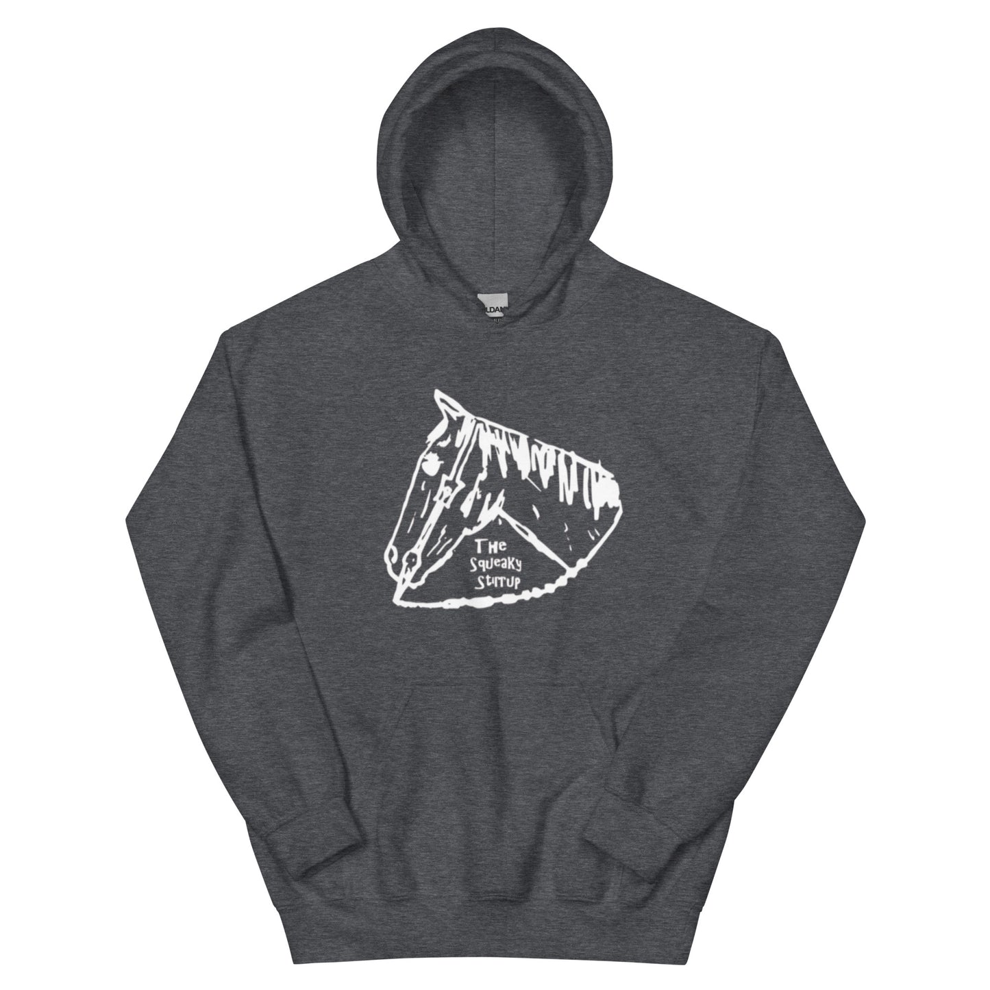 The Squeaky Stirrup Horse Head Unisex Hoodie