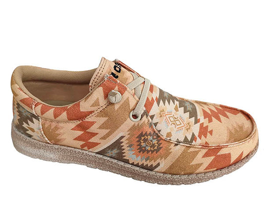 Women's Tan Aztec Roper Hang Loose Shoes