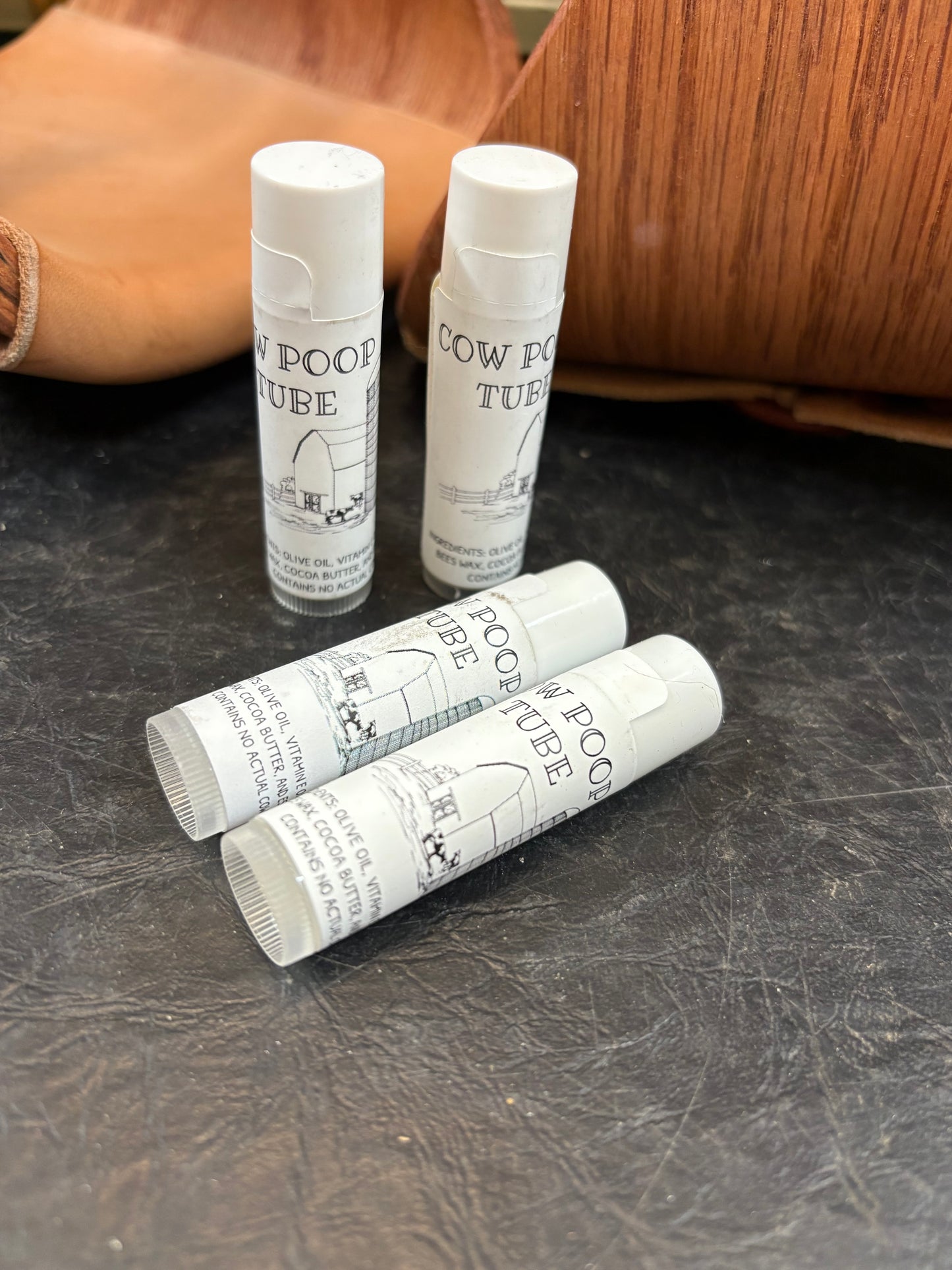 Cow Poop Tube Cap Stick