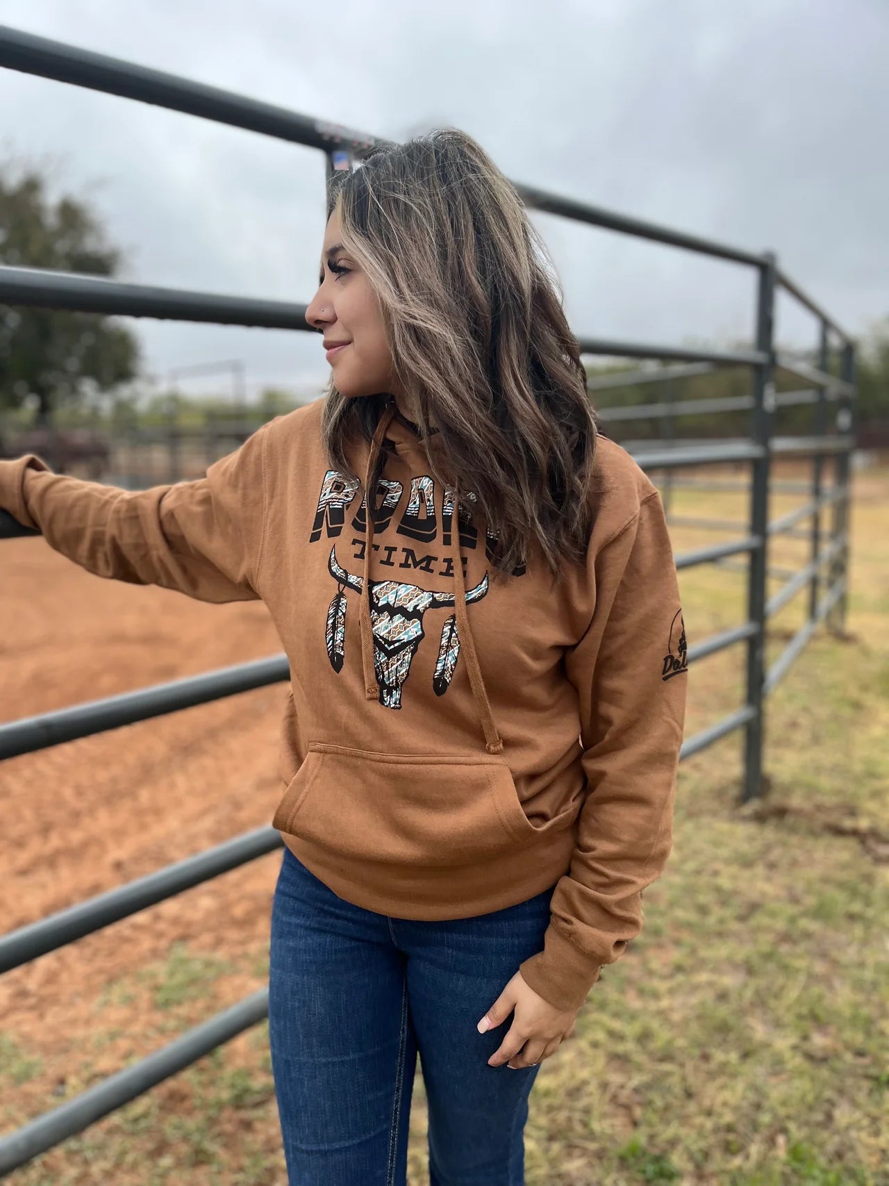 Dale Brisby Rodeo Time Tribal Hoodie