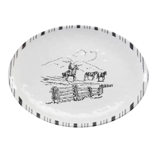 Ranch Life Malamine Serving Platter